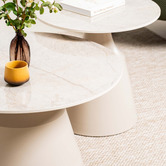 Keys Road Designs 2 Piece Shara Ceramic Coffee Table Set