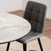 Keys Road Designs Eriz Faux Leather Dining Chairs
