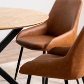 Keys Road Designs Alexa Faux Leather Dining Chairs