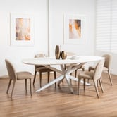 Keys Road Designs Larish Mohair Wool-Blend Dining Chairs