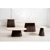 Keys Road Designs Theia Travertine-Look Coffee Table