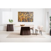 Keys Road Designs Theia Travertine-Look Console Table