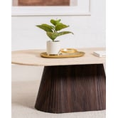 Keys Road Designs Theia Travertine-Look Coffee Table