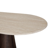 Keys Road Designs Theia Travertine-Look Dining Table