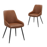 Keys Road Designs Alexa Faux Leather Dining Chairs