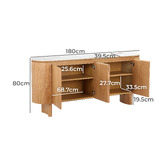 Keys Road Designs Orleri Ceramic Sideboard Buffet