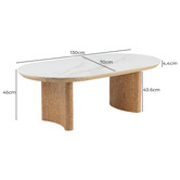 Keys Road Designs Orleri Ceramic Coffee Table
