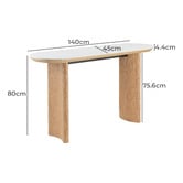 Keys Road Designs Orleri Ceramic Console Table