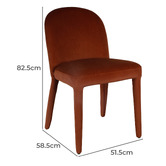 Keys Road Designs Larish Mohair Wool-Blend Dining Chairs