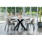 Keys Road Designs Athena Round Ceramic Dining Table