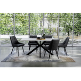 Keys Road Designs Orion Faux Leather Dining Chairs