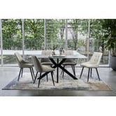Keys Road Designs Orion Faux Leather Dining Chairs
