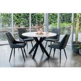 Keys Road Designs Orion Faux Leather Dining Chairs