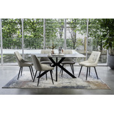 Keys Road Designs Orion Faux Leather Dining Chairs