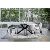 Keys Road Designs Raiden Boucle Dining Chairs