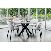 Keys Road Designs Raiden Boucle Dining Chairs
