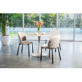 Keys Road Designs Raiden Boucle Dining Chairs