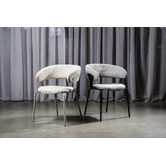 Keys Road Designs Levin Chenille Dining Chairs