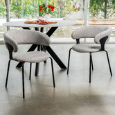 Keys Road Designs Levin Chenille Dining Chairs