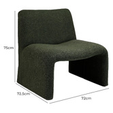 Keys Road Designs Enzo Boucle Accent Chair