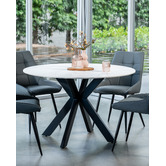 Keys Road Designs Athena Round Ceramic Dining Table