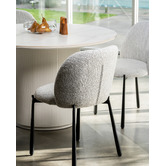 Keys Road Designs Raiden Boucle Dining Chairs