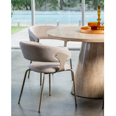Keys Road Designs Levin Chenille Dining Chairs
