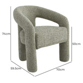 Keys Road Designs Bellevue Chenille Dining Chair