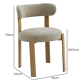 Keys Road Designs Miramar Chenille Dining Chairs
