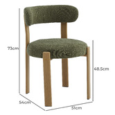 Keys Road Designs Miramar Chenille Dining Chairs