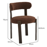Keys Road Designs Miramar Chenille Dining Chairs
