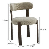 Keys Road Designs Miramar Chenille Dining Chairs