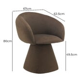 Keys Road Designs Compton Mohair-Feel Dining Chair