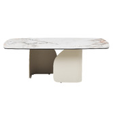Keys Road Designs Milford Ceramic &amp; Glass Coffee Table