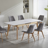 Keys Road Designs Delray Extendable Ceramic Dining Table
