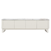 Keys Road Designs Milford Ceramic &amp; Glass Lowline TV Unit