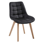 Keys Road Designs Fresno Faux Leather Dining Chairs