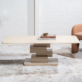 Keys Road Designs Easton Marble Coffee Table