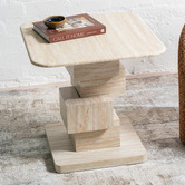 Keys Road Designs Easton Marble Side Table