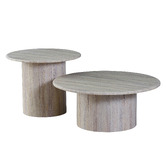 Keys Road Designs Staten Marble Side Table