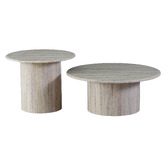 Keys Road Designs Staten Marble Side Table