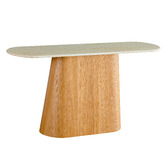 Keys Road Designs Wesley Travertine-Look Console Table