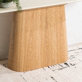 Keys Road Designs Wesley Travertine-Look Console Table