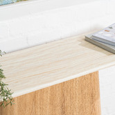 Keys Road Designs Wesley Travertine-Look Console Table