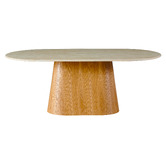Keys Road Designs Wesley Travertine-Look Dining Table