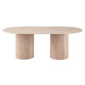 Keys Road Designs Paula Travertine-Look Dining Table
