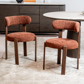 Keys Road Designs Miramar Chenille Dining Chairs