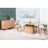 Keys Road Designs Miramar Chenille Dining Chairs