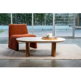 Keys Road Designs Orleri Oval Ceramic Coffee Table