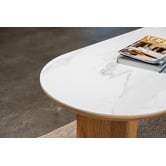 Keys Road Designs Orleri Oval Ceramic Coffee Table